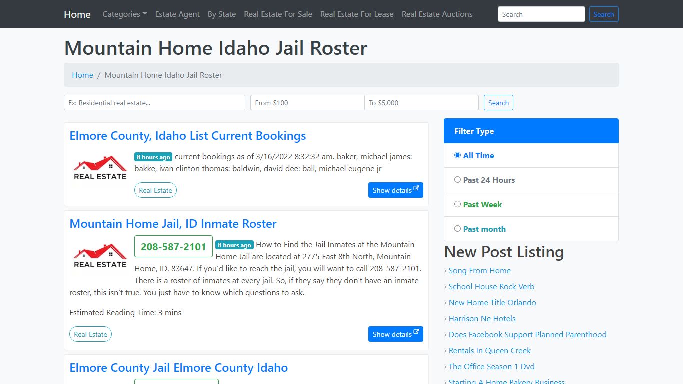 Mountain Home Idaho Jail Roster